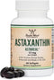 Astaxanthin 12mg Max Strength (AstaReal: Natural Patented Astaxanthin with 70+ Human Clinical Trials - World's Most Studied Brand) Grown, Harveste...