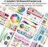 Inspiration Art Dice Set, W/Art Principles Cards - Color Wheel & Painting Knowledge, Drawing Games Art Supplies for Adults, Art Stuff Set of 9 Dic...