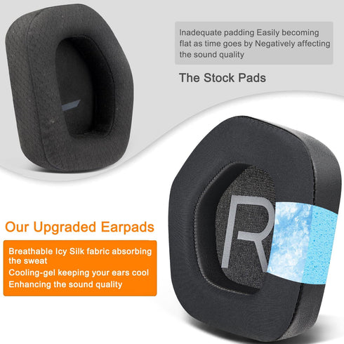 SOULWIT Cooling Gel Earpads Replacement for Alienware AW988 (AW 988) Wireless Gaming Headset, Ear Pads Cushions with Noise Isolation Foam - Black...