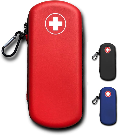 EpiPen Carrying Case, Durable EVA Foam, Water Resistant, Holds 2 Epipens, Auvi-Q, Eye Drops, Nasal Sprays and Other Essential Allergy Supplies (Re...