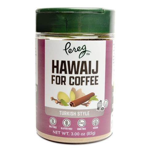 Pereg Coffee Mix | Coffee Spice Mix with Hawaij, Ginger, Cinnamon, Cloves & Cardamom | Mixed Spices for Arabian, Turkish, Coffee or Chai | Made in...
