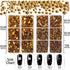 LPBeads 6400 Pieces Hotfix Rhinestones Topaz Flat Back 5 Mixed Sizes Crystal Round Glass Gems with Tweezers and Picking Rhinestones Pen...
