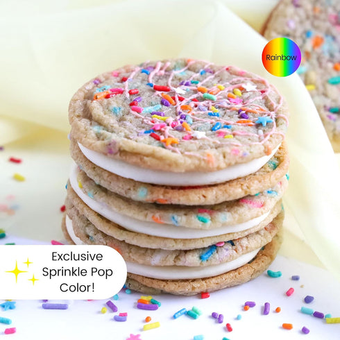 Ultimate Unicorn Rainbow Jimmies Sprinkle Mix| Sprinkles Made In USA By Sprinkle Pop| Yellow Red White Blue Purple Sprinkles Jimmies For Decoratin...