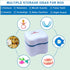 Polident 3 Minute Denture Cleaner 84 Tablets Bundle Dentu-Care Premium Denture Box with Strain and Retrieval Tab for Dental Guard, Retainer, False...