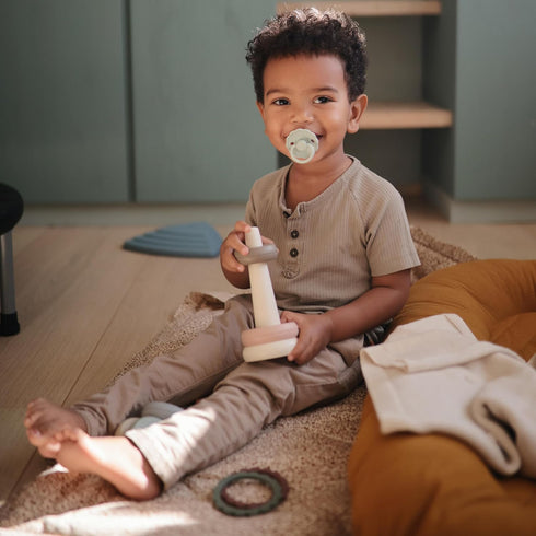 mushie Flower Teether Bracelet | 3-Pack (Dried Thyme/Berry/Natural)...
