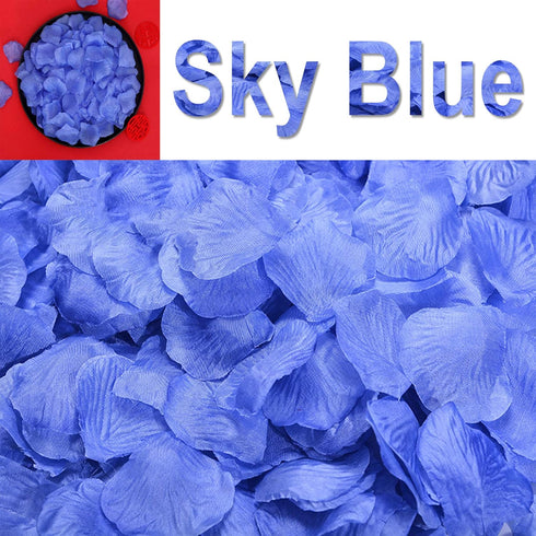 AWCCXMYM 1200PCS Fake Rose Petals for Romantic Night Romantic Festive Atmosphere Creation for Marriage Proposa Wedding Valentine's Day Decoration ...