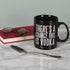 Primitives by Kathy Black and White Stoneware Coffee Mug, 20-Ounce, There's A Chance This is Vodka...