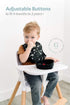 Silicone Baby Bib with Food Catcher - Adjustable Waterproof Feeding Bib for Babies and Toddlers 4 to 36 Months for Girl and Boy - Modern, Soft, Ea...