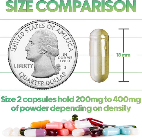 XPRS Nutra Size 2 Empty Capsules - 100 Count Empty Gelatin Capsules - Empty Pill Capsules - DIY Capsule Filling - Pure Bovine Pill Capsules Empty ...