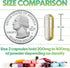 XPRS Nutra Size 2 Empty Capsules - 100 Clear Empty Vegan Capsules - Vegetarian Empty Pill Capsules - DIY Vegetable Capsule Filling - Veggie Pill C...