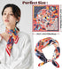 kcctoo 27.5" Mulberry Silk Feeling Head Scarf Women's Fashion Square Neck Satin Scarfs for Bag Hair Scarves Gift...