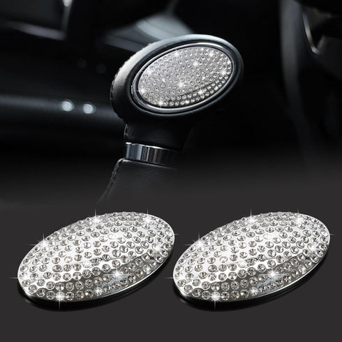 TOMALL Bling Gear Shift Knob Cover Compatible with Mini Cooper F54 F56 F55 Diamond Shifter Panel Interior Shift Gear Lever Cover Trim with Crystal...