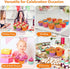 Gifbera Bright Rainbow Jumbo Cupcake Liners Large Solid Colorful Paper Baking Cups 200-Count...