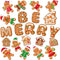 Christmas Cutouts Xmas Gingerbread Classroom Bulletin Board Decorations Merry Christmas Party Supplies for Toddler Kids Students Classroom Decors...