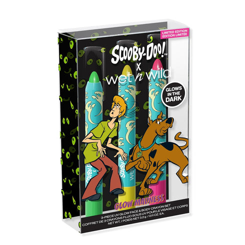 wet n wild Scooby Doo Collection Glow Madness 3-Piece Uv Glow Face & Body Crayon Set...