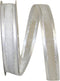 Reliant Ribbon 25205-981-03J Sheer Satin Edge Metallic Ribbon, 5/8 Inch X 25 Yards, White/silver...