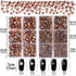 LPBeads 6400 Pieces Hotfix Rhinestones Rose Gold AB Flat Back 5 Mixed Sizes Crystal Round Glass Gems with Tweezers and Picking Rhinestones Pen...
