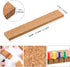Uanchu Cork Strips Bulletin Bar Strips Pin Board Bar Strips Frameless Notice Board Strip with 1 Roll Double Side Tape 100 Push Pins for Office Bac...