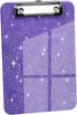 A5 Size Clipboards,Glitter Clipboard with Low Profile Clip,Sparkle Plastic Clipboard,Cute Hanging Clipboard for Office Supplies Clipboards for Kid...
