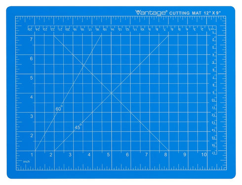 Dahle Vantage 10690 Premium Self-Healing Cutting Mat, 9"x12", 1/2" Grid, 5 Layers for Max Healing, Perfect for Crafts & Sewing, Blue...