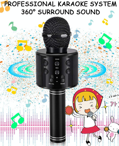 Kids Toys Age 3-12, Karaoke Microphone for Kids Birthday Presents Gifts for 5 6 7 8 9 10 11 12 Year Old Girls Boys Toys for 4-11 Year Old Girl Boy...