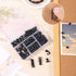 200 Pieces Push Pins Thumb Tacks Black Push Pins for Cork Board, 5 Style for Bulletin Boards Wall Maps Pictures Office Home Supplies...