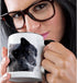 3dRose mug_173728_4 ROCKY MOUNTAIN GRAY WOLF - Two Tone Black Mug, 11oz...