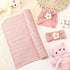 Baby Girl Blankets Newborn Set Newborn Receiving Blanket Baby Flower Headbands 3 Pieces Newborn Accessories Set for Newborn Infant Toddler Kids...