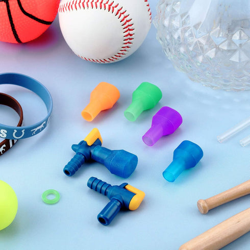 Skylety 8 Pieces Bite Valve Replacement Silicone Mouthpieces for Most Brands with 2 Pieces Shut off Valve and Tube O Ring for Hydration Pack Bladd...