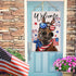 Welcome 4th of July Donkey Patriotic Decorative Flag, America Stars Stripes Firework Garden Yard Outside Decorations, American USA Outdoor Large H...