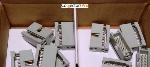 Pc Accessories - Connectors Pro 10-Pack 2X5 10P Dual Rows 2.54mm 0.1" Pitch Shrouded IDC Male Header, 10 Pins Connectors...