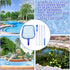Pool Skimmer Net - 6.1 Foot Swimming Pool Leaves Cleaning Net Fine Mesh Rake Net - 4 x Detachable Intensify Aluminum Pole, Pond Leaf Cleaner Suppl...