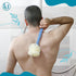 2in1 Shower Brush with Loofah - Long Handle Back Scrubber Brush Exfoliating Skin Bath Mesh Sponge Back, Body, and Feet, Soft Massage Bristles for ...