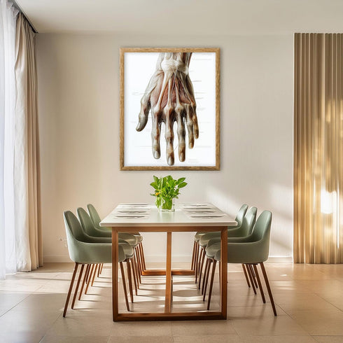 Posterizer 1 pcs-artistic illustration of the human hand 1-Teachers & Classrooms-Abstract & Modern Art-School and classroom art- unframed wall art...