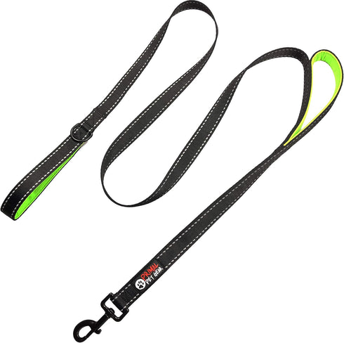Dog Leash 6ft Long,Traffic Padded Two Handle,Heavy Duty,Reflective Double Handles Lead for Control Safety Training,Leashes for Large Dogs or Mediu...