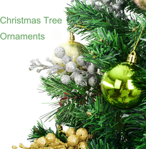 Lvydec 16pcs Christmas Glitter Berries Stems Clearance, 7.8" Artificial Christmas Picks for Christmas Tree Ornaments, DIY Xmas Wreath, Crafts, Hol...