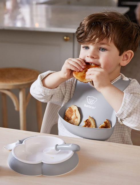 BabyBjoern Baby plate Set, 2 pack, Gray...