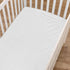 American Baby Company Heavenly Soft Chenille Fitted Crib Sheet 28" x 52", Warm and Cozy Neutral Chenille Sheet, White, for Boys and Girls, Fits Cr...
