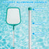 Pool Skimmer - Pool Net with Pole, Pool Skimmer Net with Solid Plastic Frame, Skimmer Net with Fine Mesh Net, Hot Tub Skimmer Net...