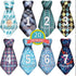 Baby Monthly and Holiday Milestone Sticker Ties by TurtleSurfers, A Stylish Baby Month Stickers Set for Baby Boys | 20 Different Designs Including...
