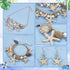 PH PandaHall 3 in 1 Mermaid Jewelry Set Sea Shell Starfish Jewelry Pearl Bib Statement Chunky Mermaid Tail Necklace Bracelets Shell Earrings Summe...