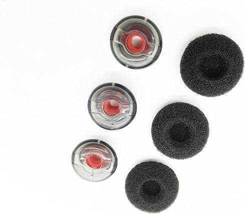 Voyager 5200 5220 Ear Tips - 3 Pack Medium Replacement Earbuds Eartips Eargels & Foams set Compatible with Plantronics Voyager 5200 5220 Wireless ...
