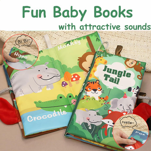 Baby Books 0-6 Months, Baby Toys 6 to 12 Months, Touch Feel and Sound Infant Tummy Time Toys, Baby Boy Girl Christmas Stocking Stuffers Easter Bir...