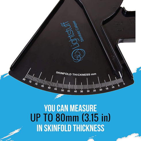 Precision Skinfold Caliper - Easy, Reliable Tool for Monitoring Body Fat - Quick Start Guide for Beginners, Detailed Booklet for Advanced Users - ...