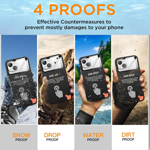 ???????????????? ?????????? Underwater Screen Touchable Shootable, IP68 Waterproof Dustproof Phone Case Pouch for iPhone 12 13 14 15 Pro Under Wat...
