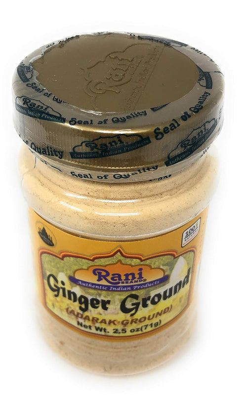 Rani Ginger (Adarak) Powder Ground, Spice 2.5oz (71g) PET Jar ~ All Natural | Vegan | Gluten Friendly | NON-GMO | Kosher | Indian Origin...