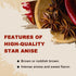 52USA Star Anise, Star Anise whole 4oz (Pack of 1), NON-GMO Verified Chinese Star Anise, Dried Anise Spice...
