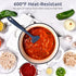 Heat Resistant Silicone Large Spatula: U-Taste 600ºF High Heat Flexible 11.38in Silicon Mixing Stirring Cooking Scraping Baking Bowl Scraper Seaml...