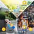 Cute Bunny Garden Statue Home Decor Mom Present Fairy Garden Accessories Outdoor Figurine Lights Solar Garden Rabbit Decor Art Housewarming Presen...