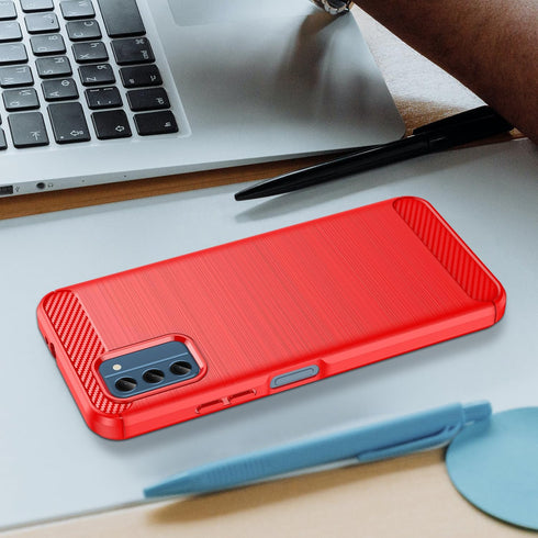 for Nokia C300 Phone case, Shockproof, Scratch Resistant Carbon Fiber Jacket, Soft TPU,for for Nokia C300 case (Red)...